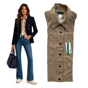 NWT Brunne Drill DICKEY Compatible with VERONICA BEARD Blazer Jacket Sz 00 to 6